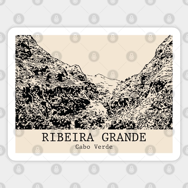 Ribeira Grande - Cabo Verde Magnet by Lakeric